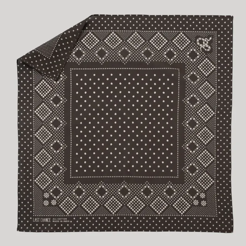 Cotton Daisy Bandana | Iron sold by Last Chance Textiles