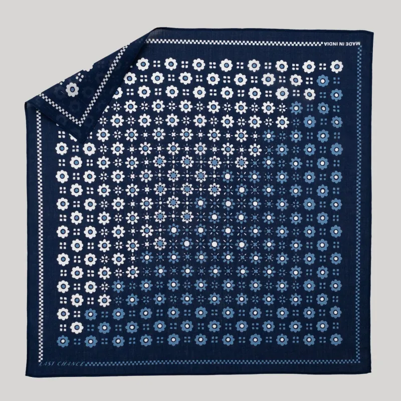 Cotton Switcheroo Bandana | Navy made by Last Chance Textiles