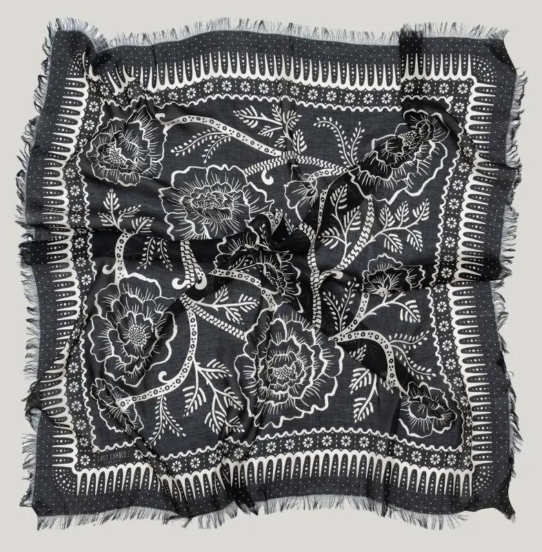 Big Honcho Bandana - Ramble in Black sold by Last Chance Textiles