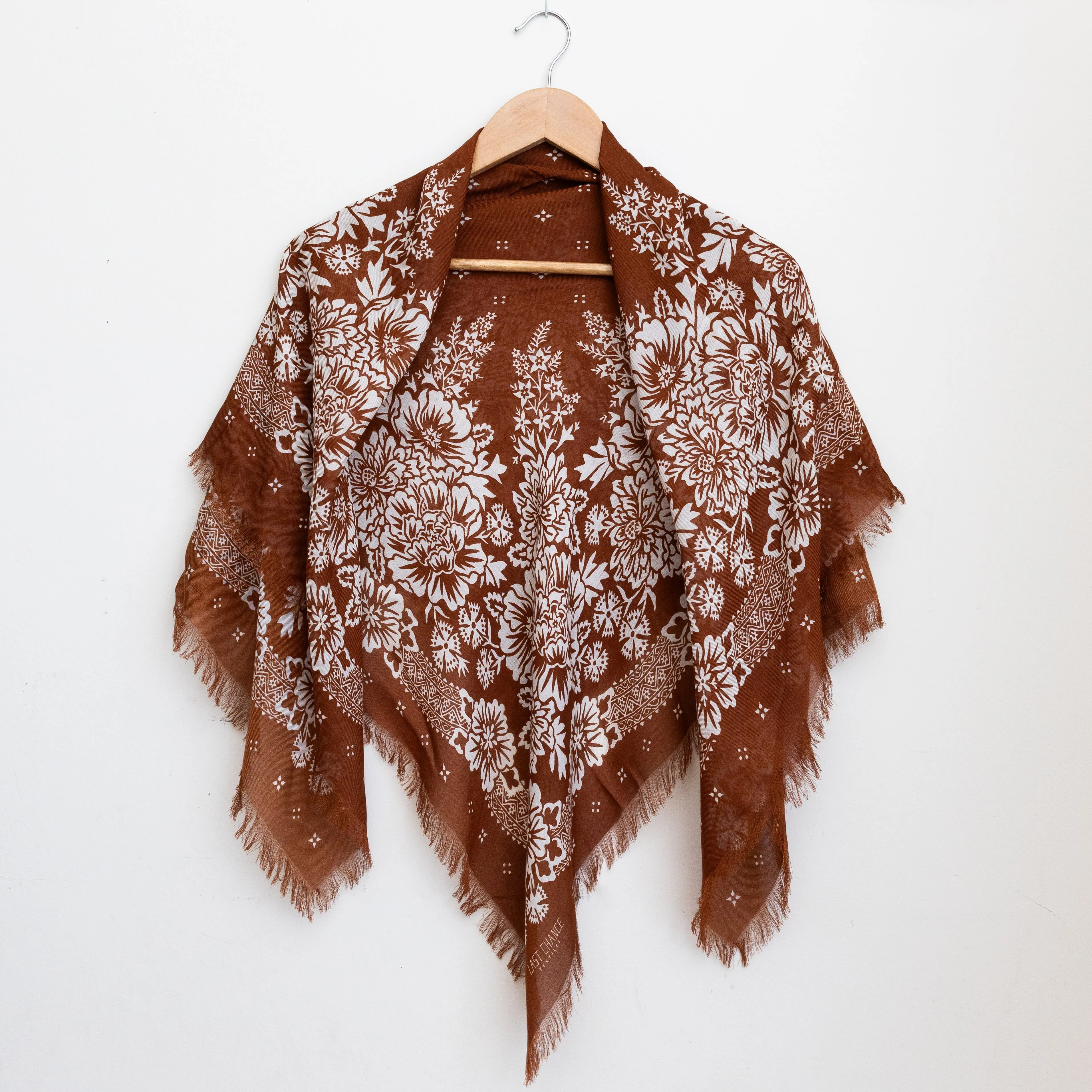 Big Honcho Bandana- Blossom in Cocoa sold by Last Chance Textiles product image thumbnail 5