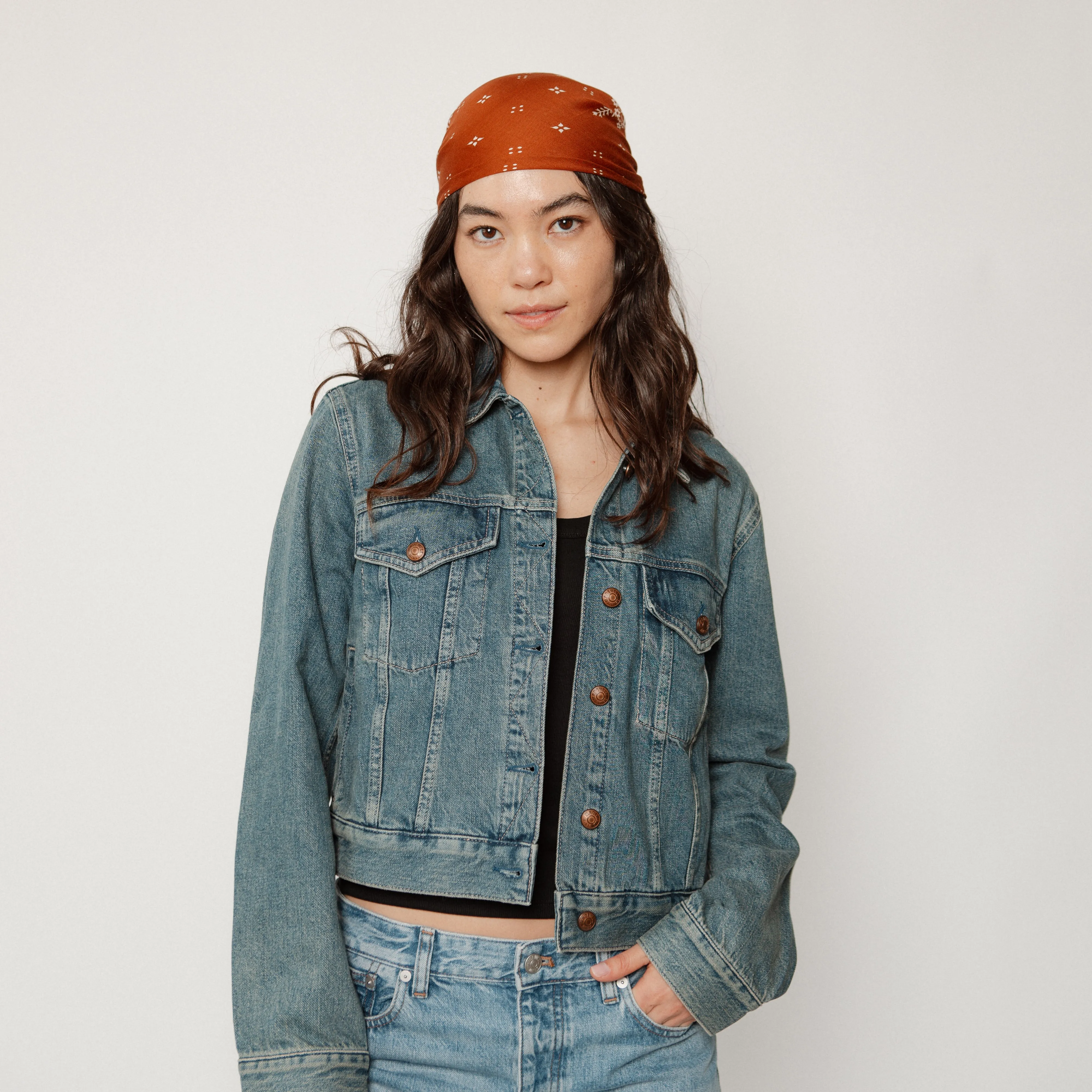 Big Honcho Bandana- Blossom in Cocoa sold by Last Chance Textiles product image thumbnail 3