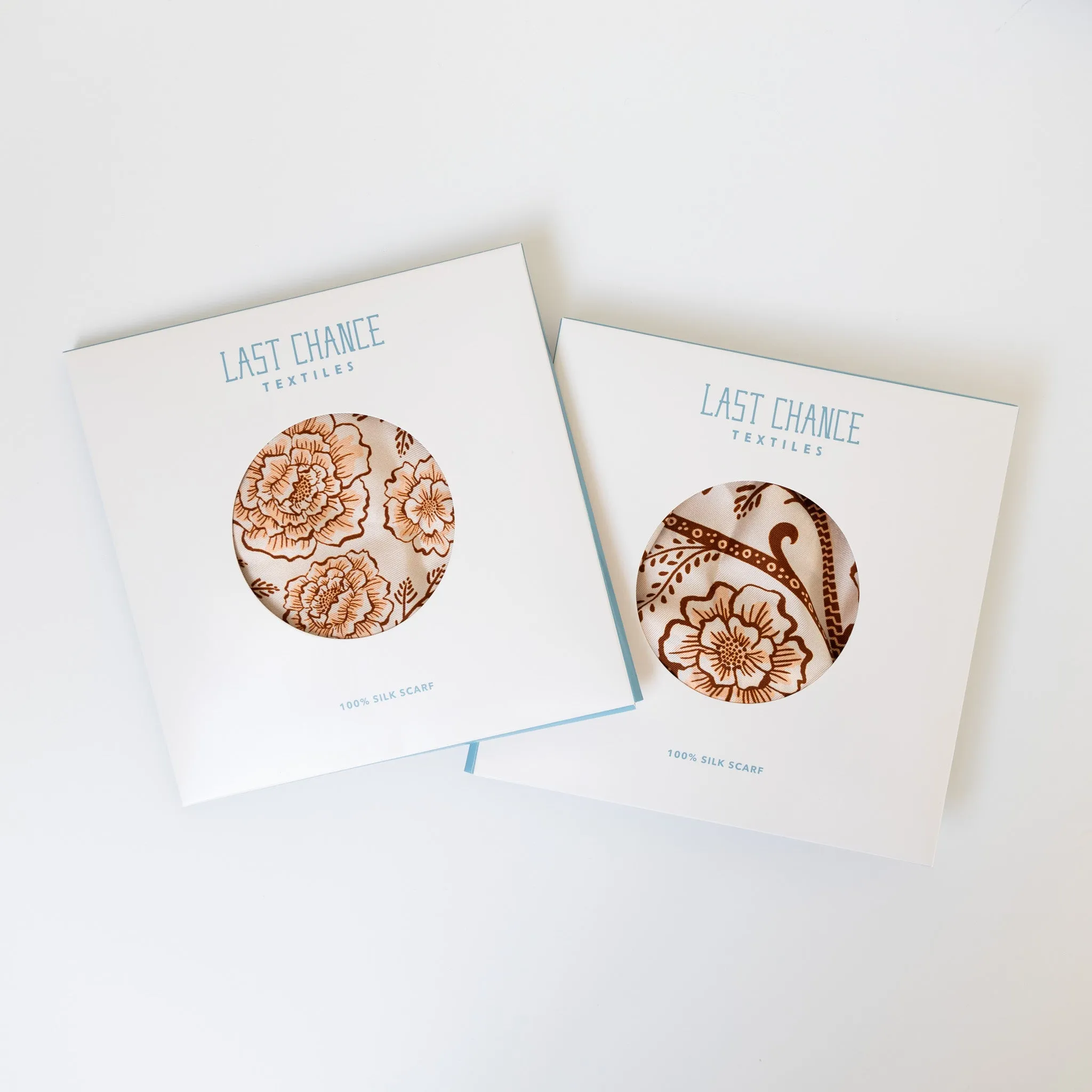 Silk Twill Scarf - Ramble in Sandstone sold by Last Chance Textiles product image thumbnail 4