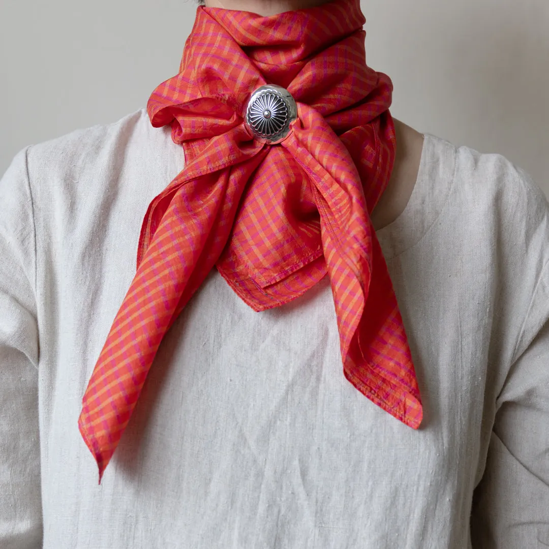 Light Silk Cowboy Scarf - Janie in Hot Tamale sold by Last Chance Textiles