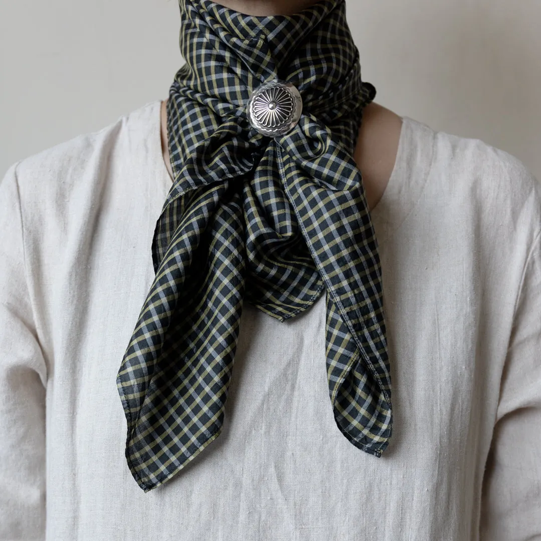 Light Silk Cowboy Scarf - Janie in Midnight sold by Last Chance Textiles product image thumbnail 2