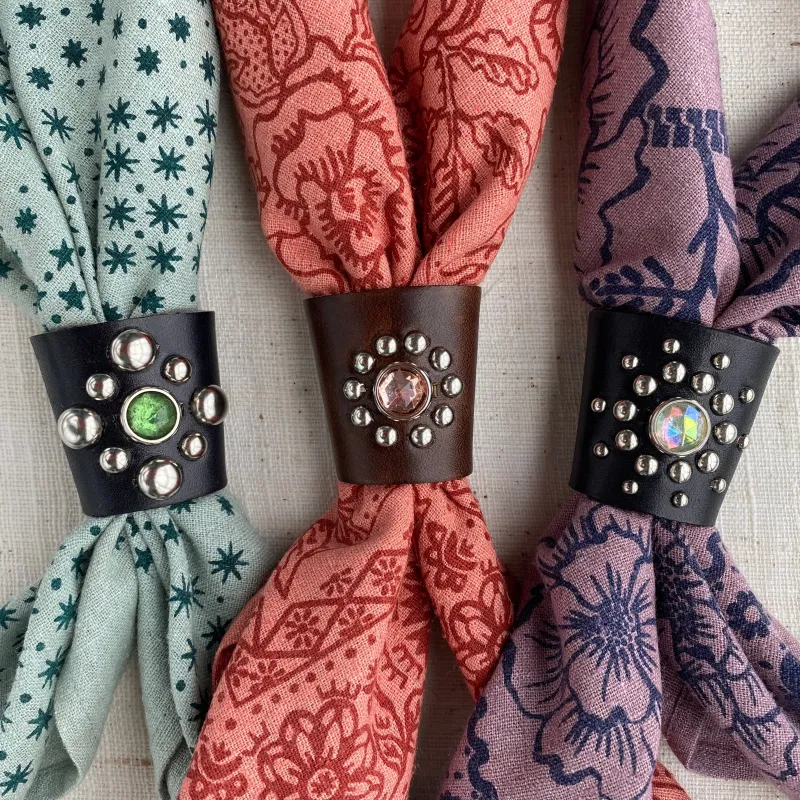 Studded Bandana Slide | Jeweled made by Last Chance Textiles