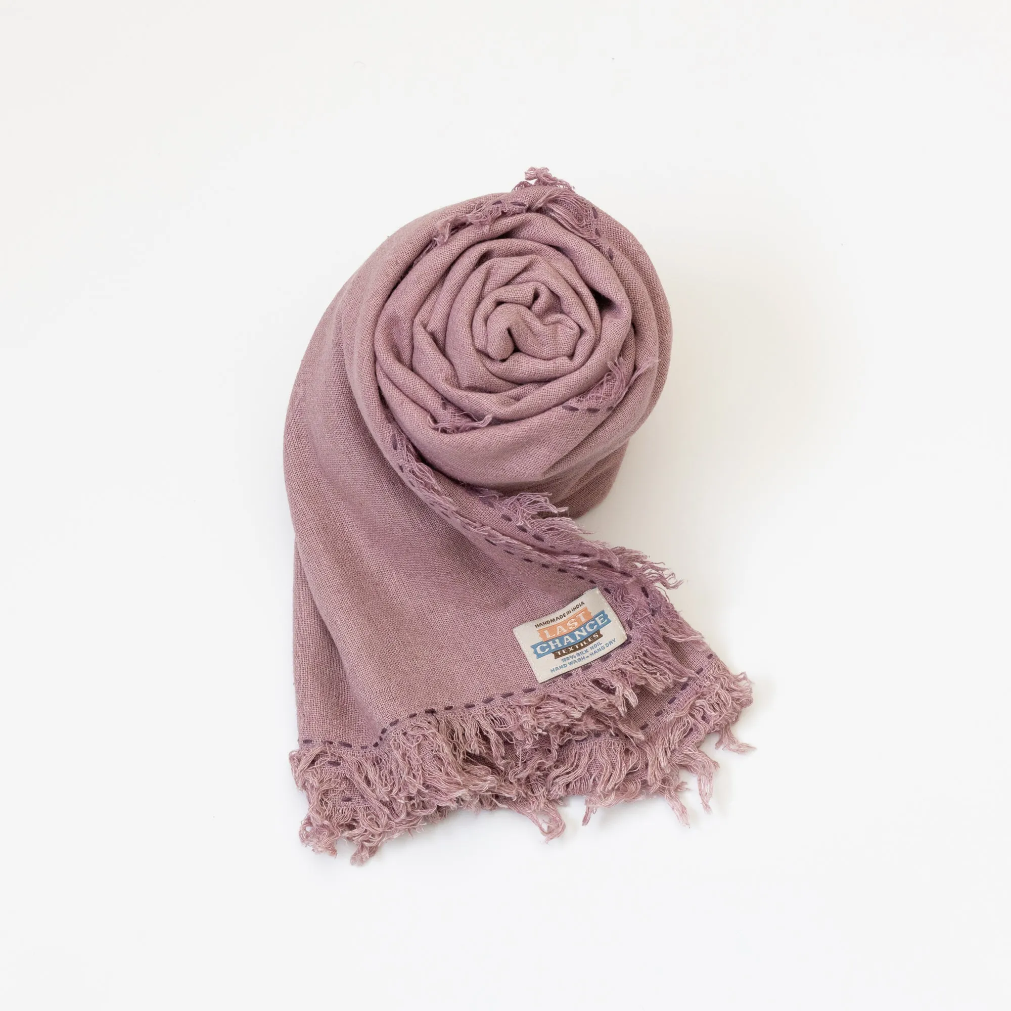 Silk Noil Wrap Scarf | Viola sold by Last Chance Textiles product image thumbnail 5