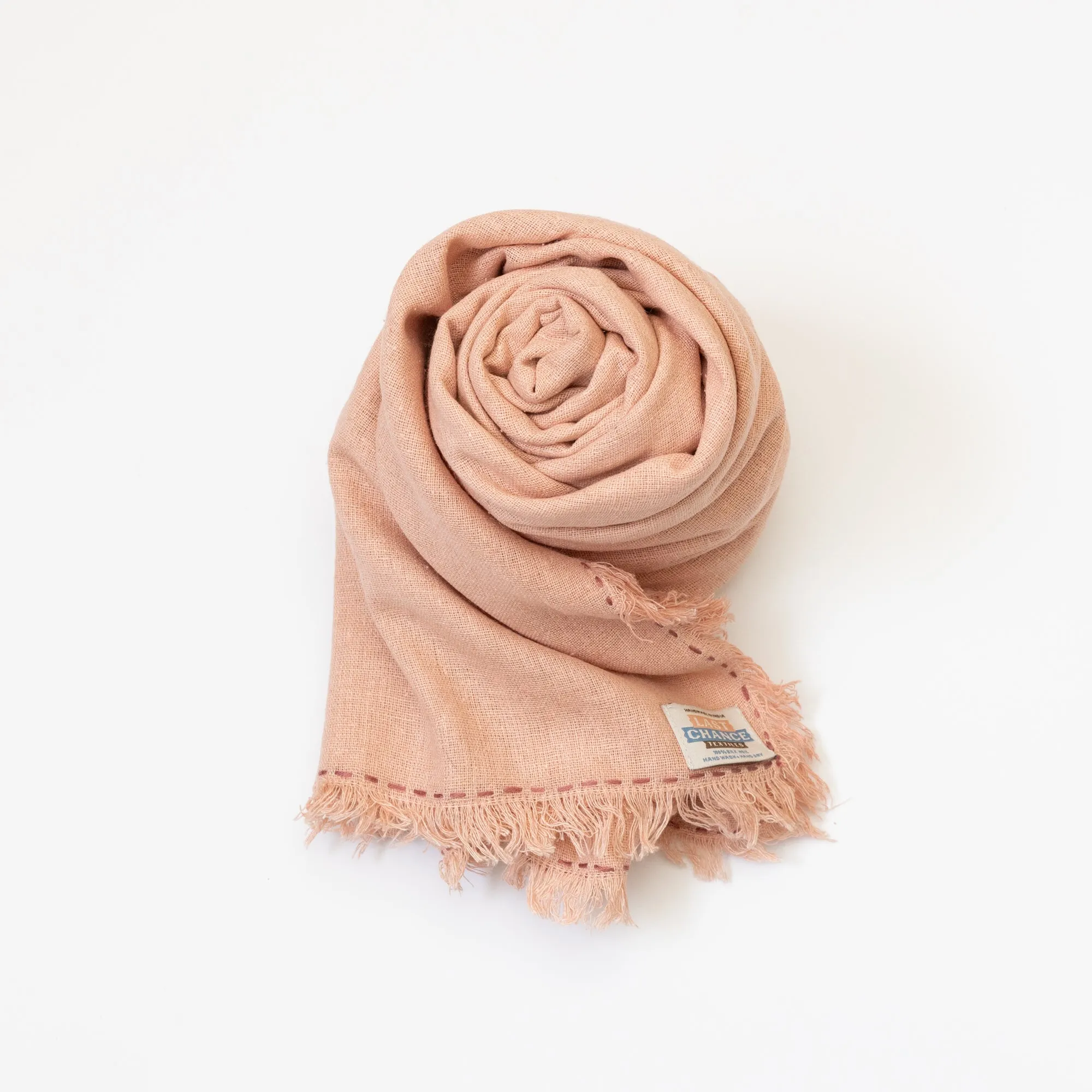 Silk Noil Wrap Scarf | Ash Pink sold by Last Chance Textiles product image thumbnail 4