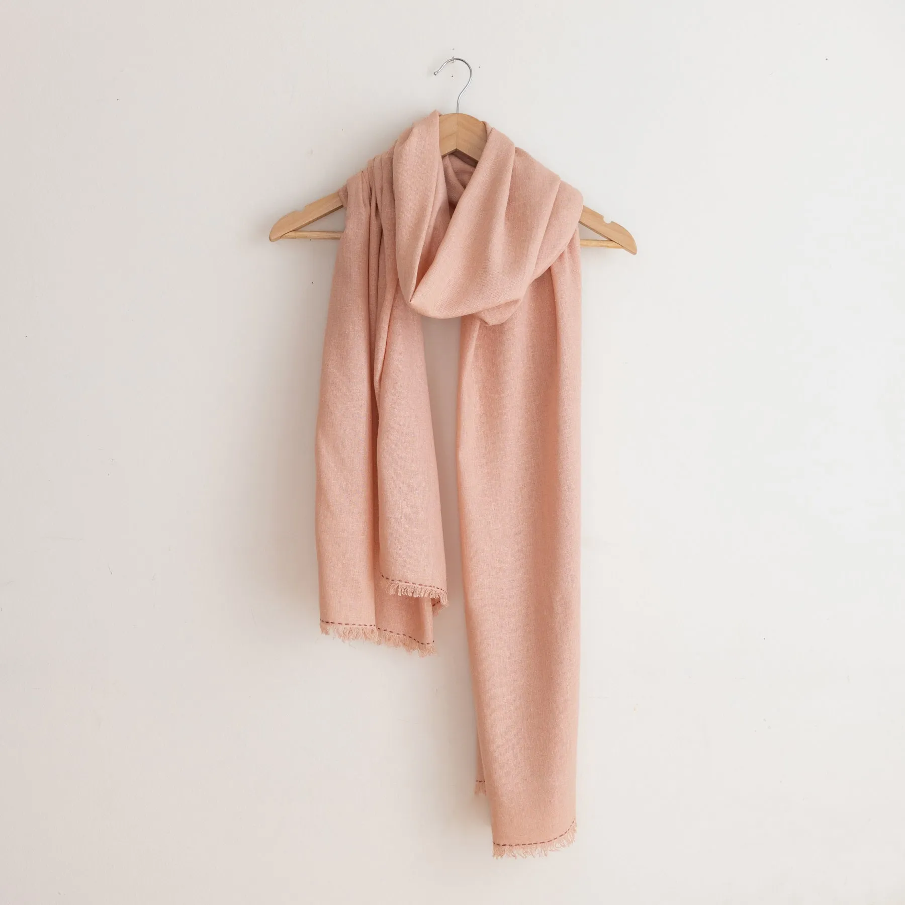 Silk Noil Wrap Scarf | Ash Pink sold by Last Chance Textiles product image thumbnail 3