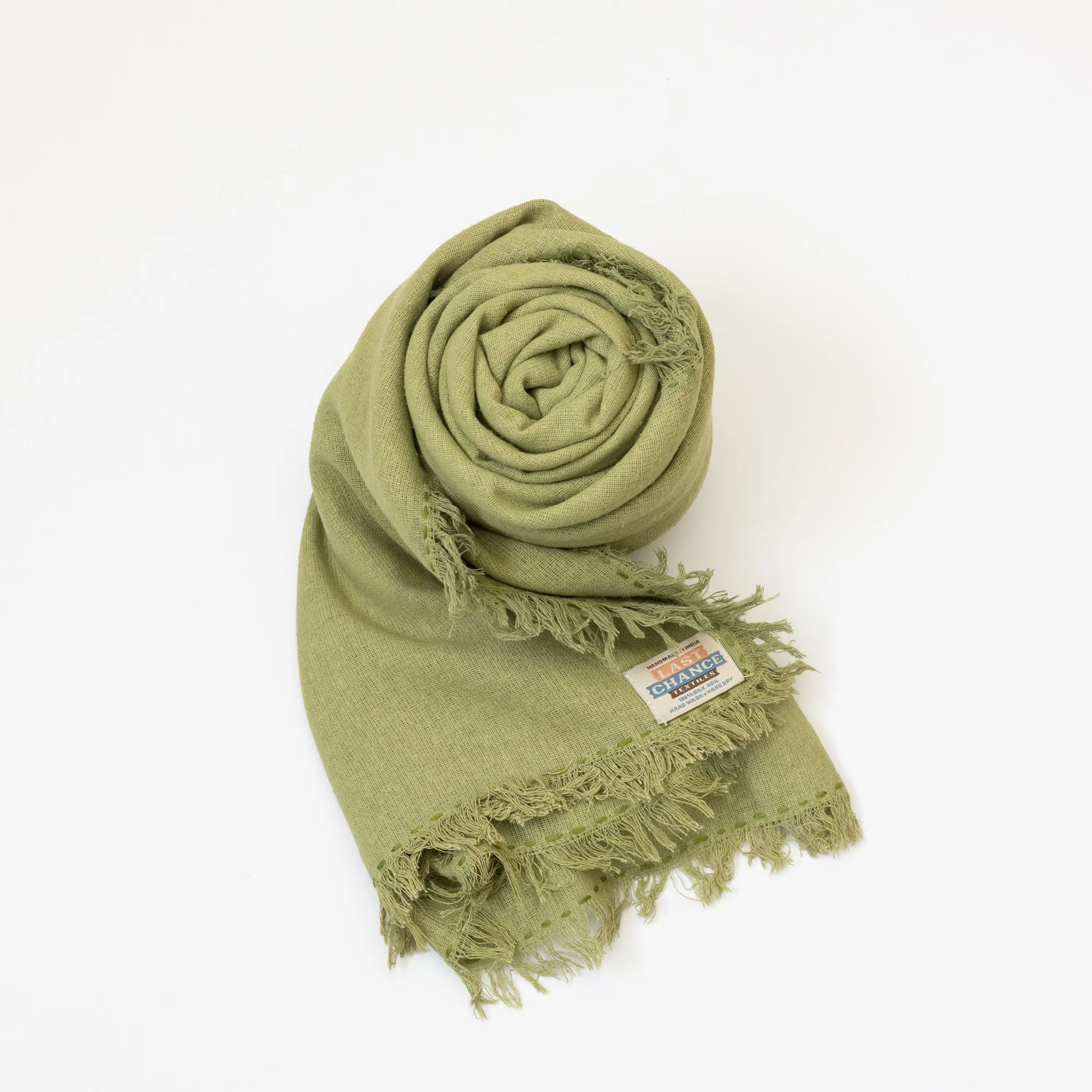 Silk Noil Wrap Scarf | Alfalfa sold by Last Chance Textiles product image thumbnail 5