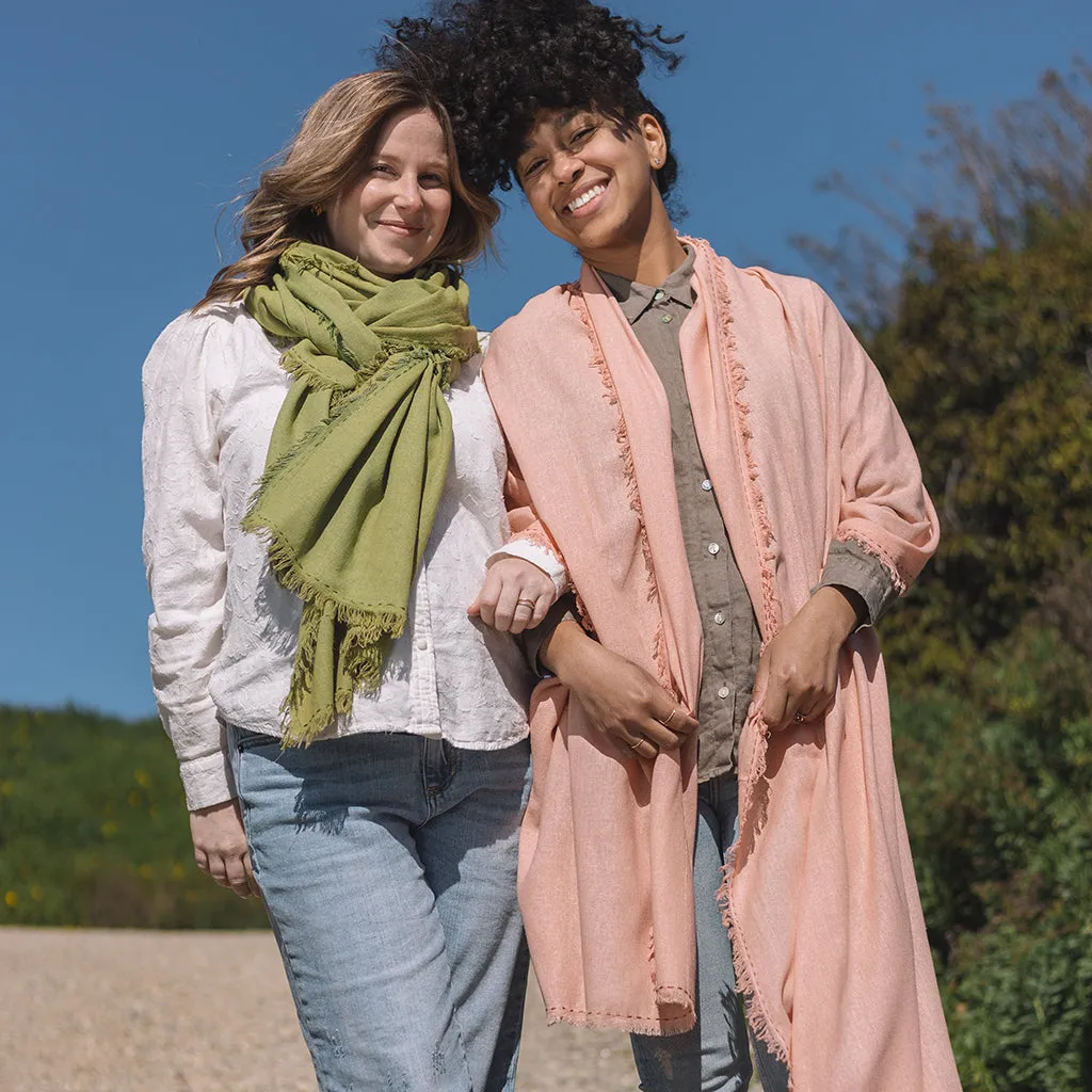 Silk Noil Wrap Scarf | Alfalfa sold by Last Chance Textiles product image thumbnail 2