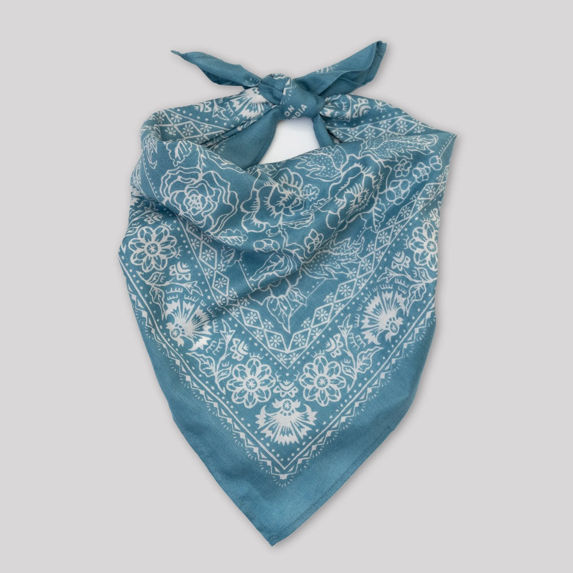 Cotton Rosey Bandana | Faded Blue sold by Last Chance Textiles product image thumbnail 5