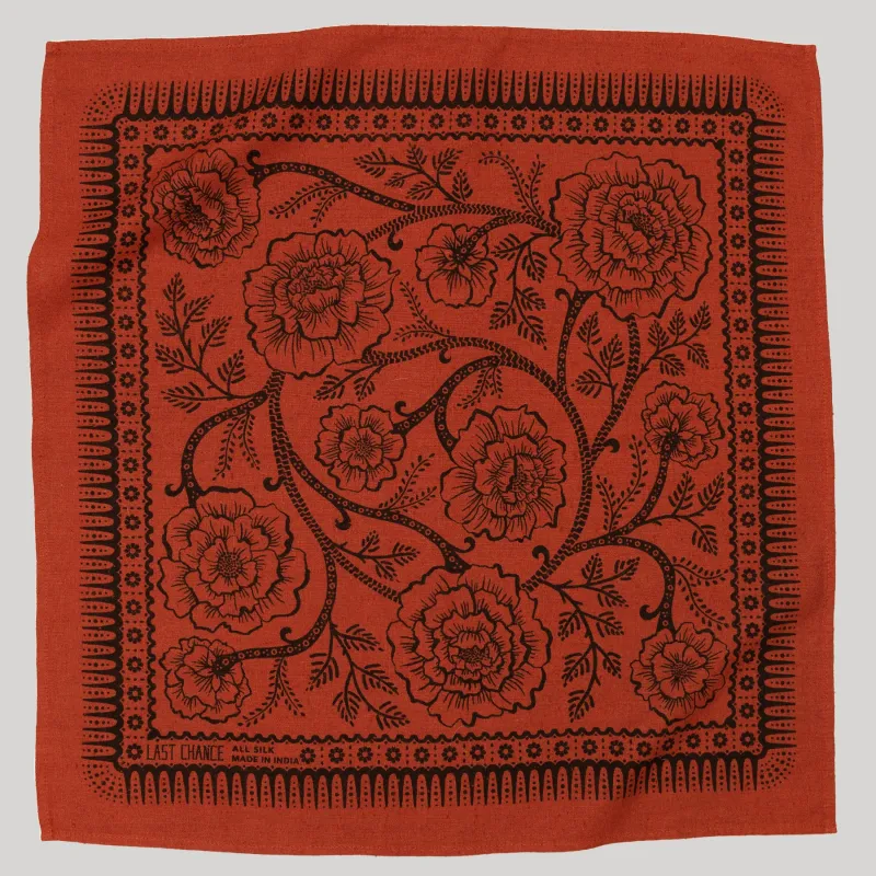 Natural Dye Silk Bandana | Madder Ramble sold by Last Chance Textiles