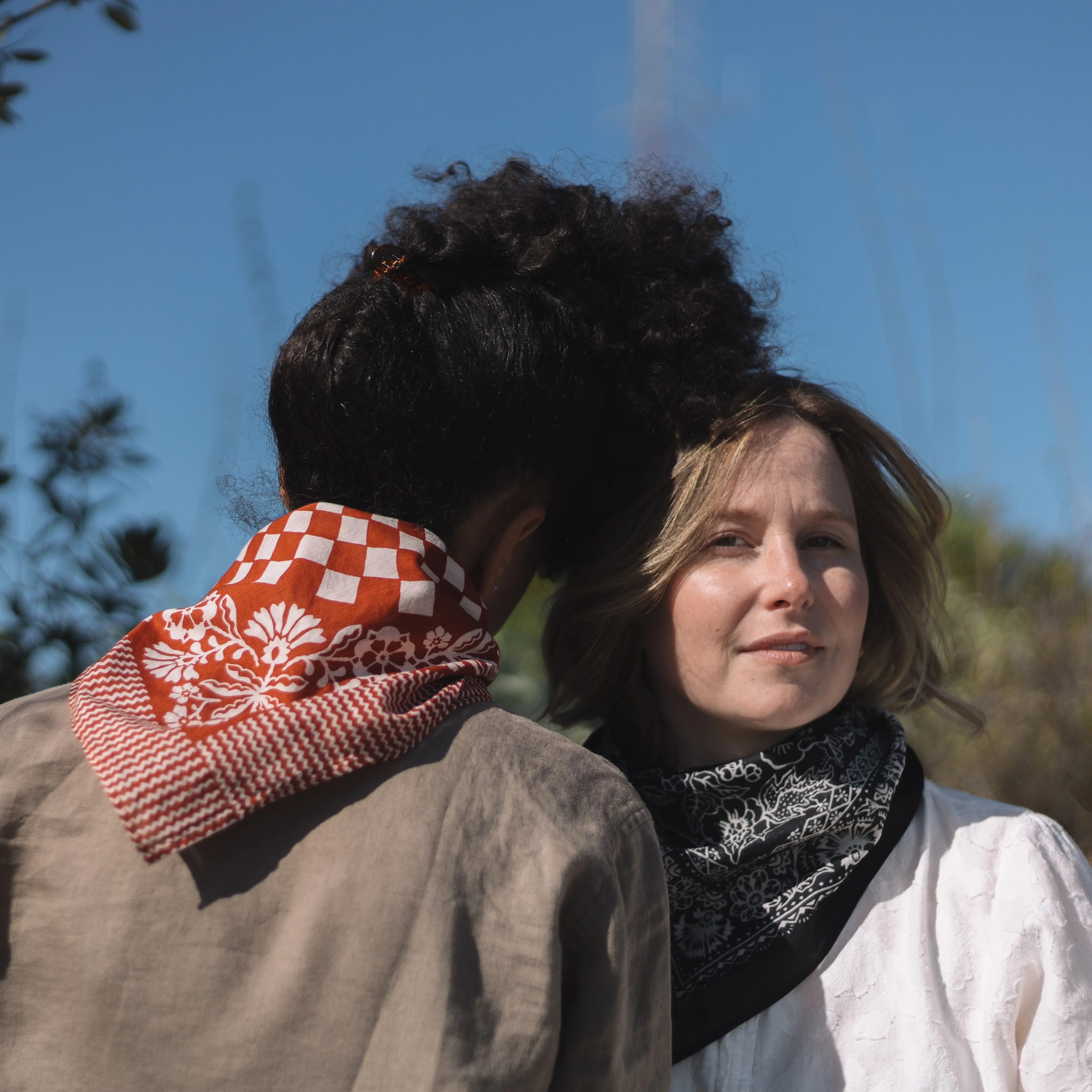 Cotton Rosey Bandana | Black sold by Last Chance Textiles product image thumbnail 3
