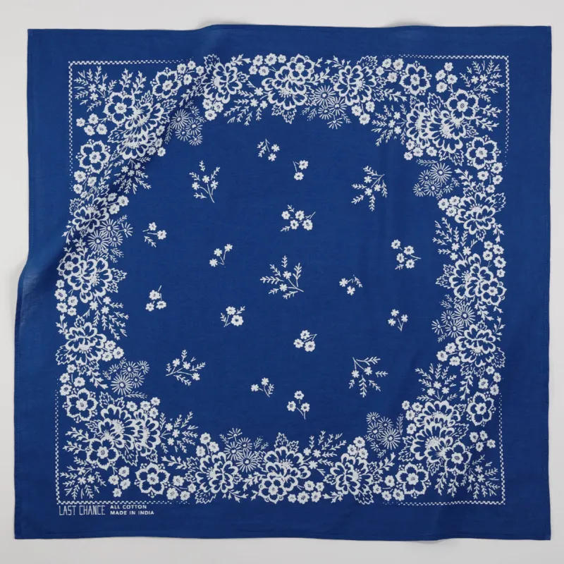 Cotton Field Bandana | Azure Blue made by Last Chance Textiles