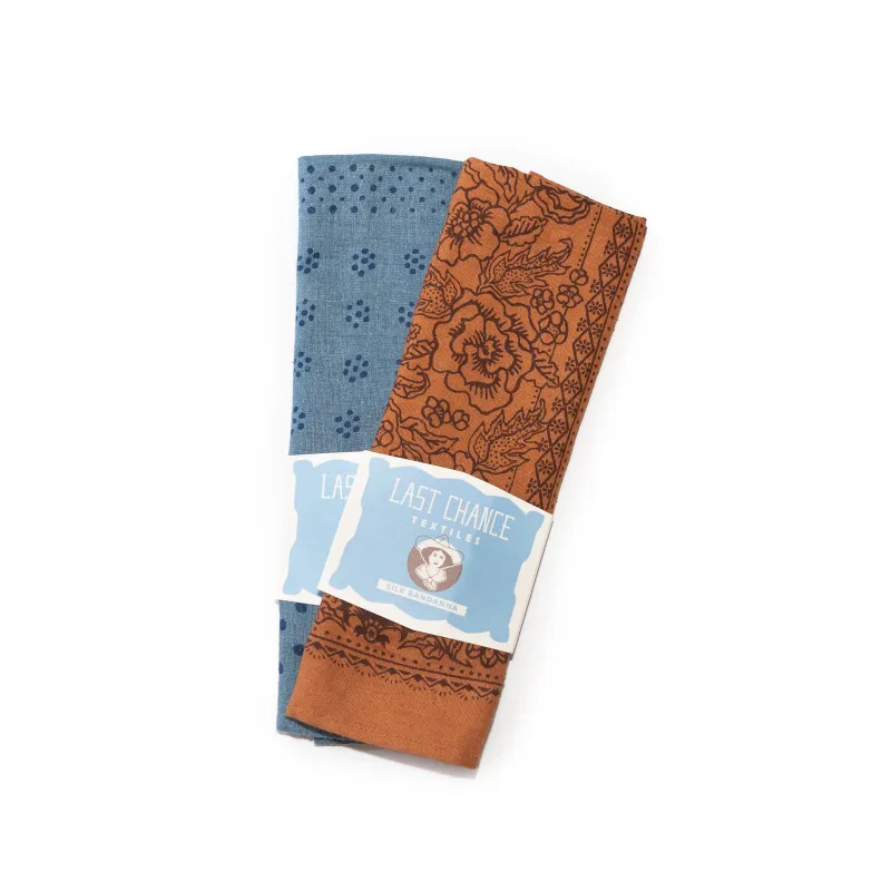 Bundle: Any 2 Silk Bandanas made by Last Chance Textiles
