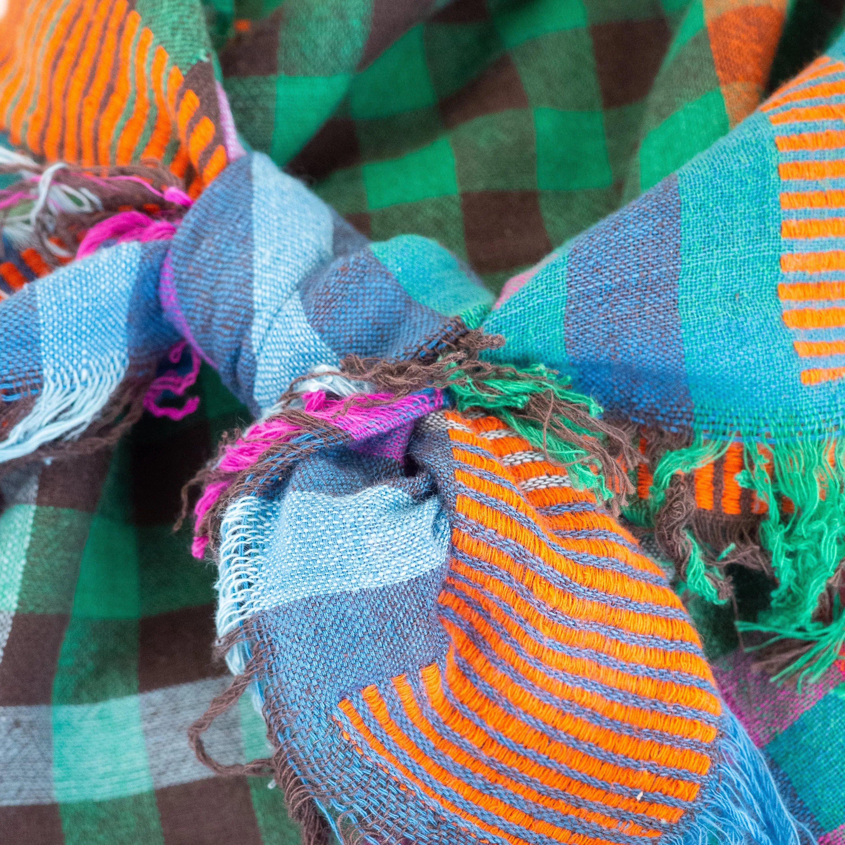 Khadi Cowboy Scarf - Lyle Jolly sold by Last Chance Textiles product image thumbnail 4