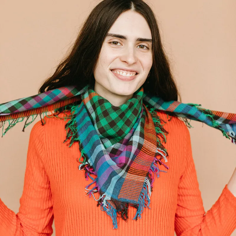 Khadi Cowboy Scarf - Lyle Jolly made by Last Chance Textiles