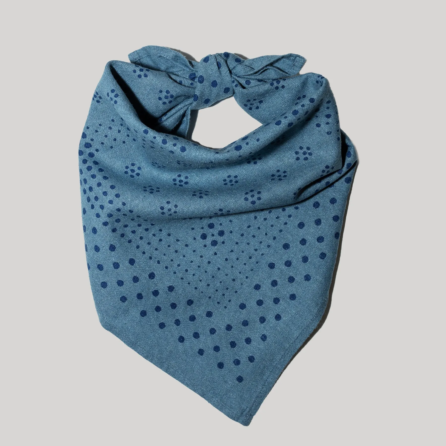 Natural Dye Silk Bandana | Indigo sold by Last Chance Textiles product image thumbnail 5