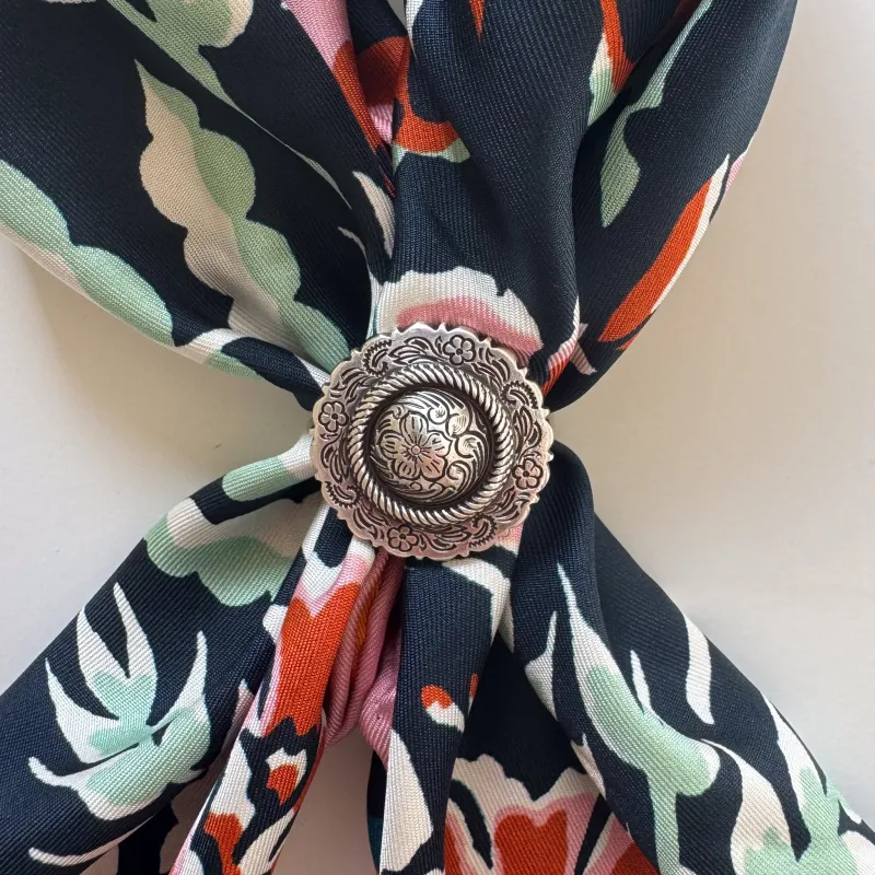 Concho Scarf Slide | Dainty Rose made by Last Chance Textiles