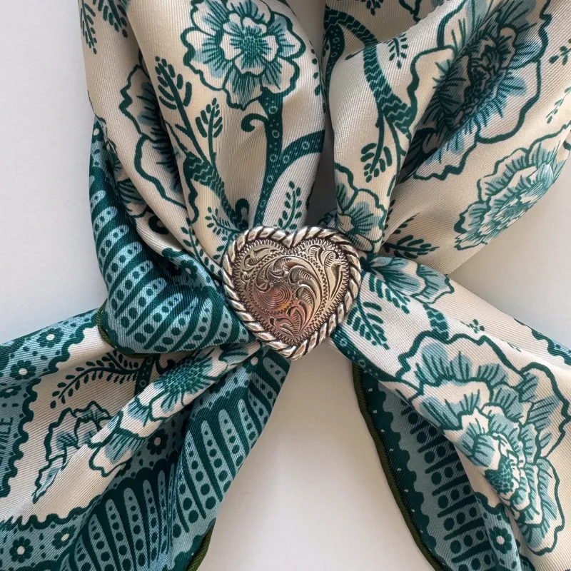 Concho Scarf Slide | Roped Heart made by Last Chance Textiles