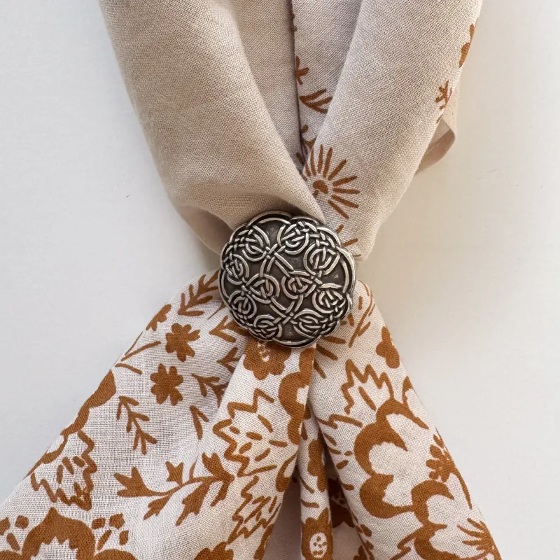 Concho Scarf Slide | Celtic Knot made by Last Chance Textiles