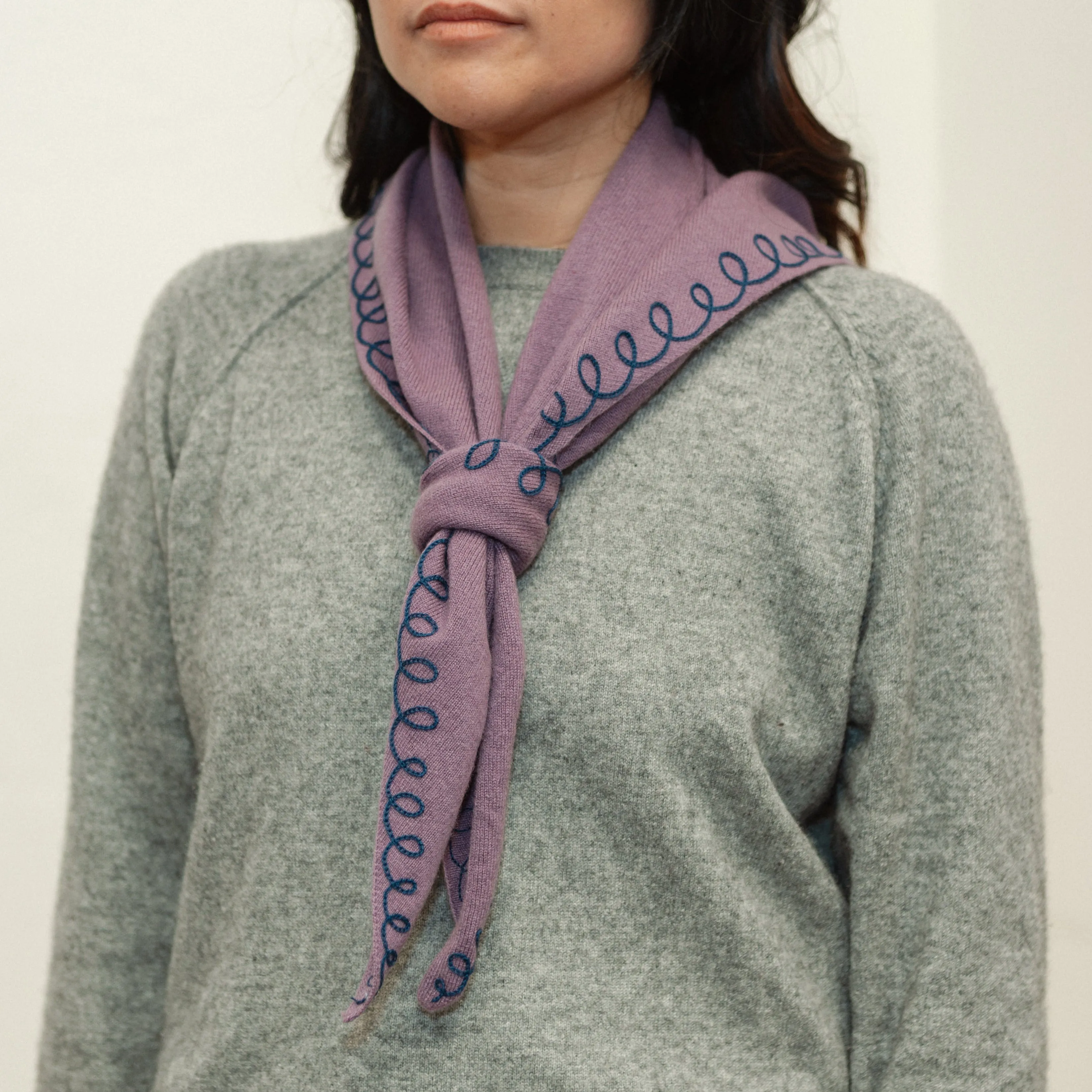 Stitched Cashmere | Amethyst (PRE-ORDER AUGUST DELIVERY) sold by Last Chance Textiles product image thumbnail 2