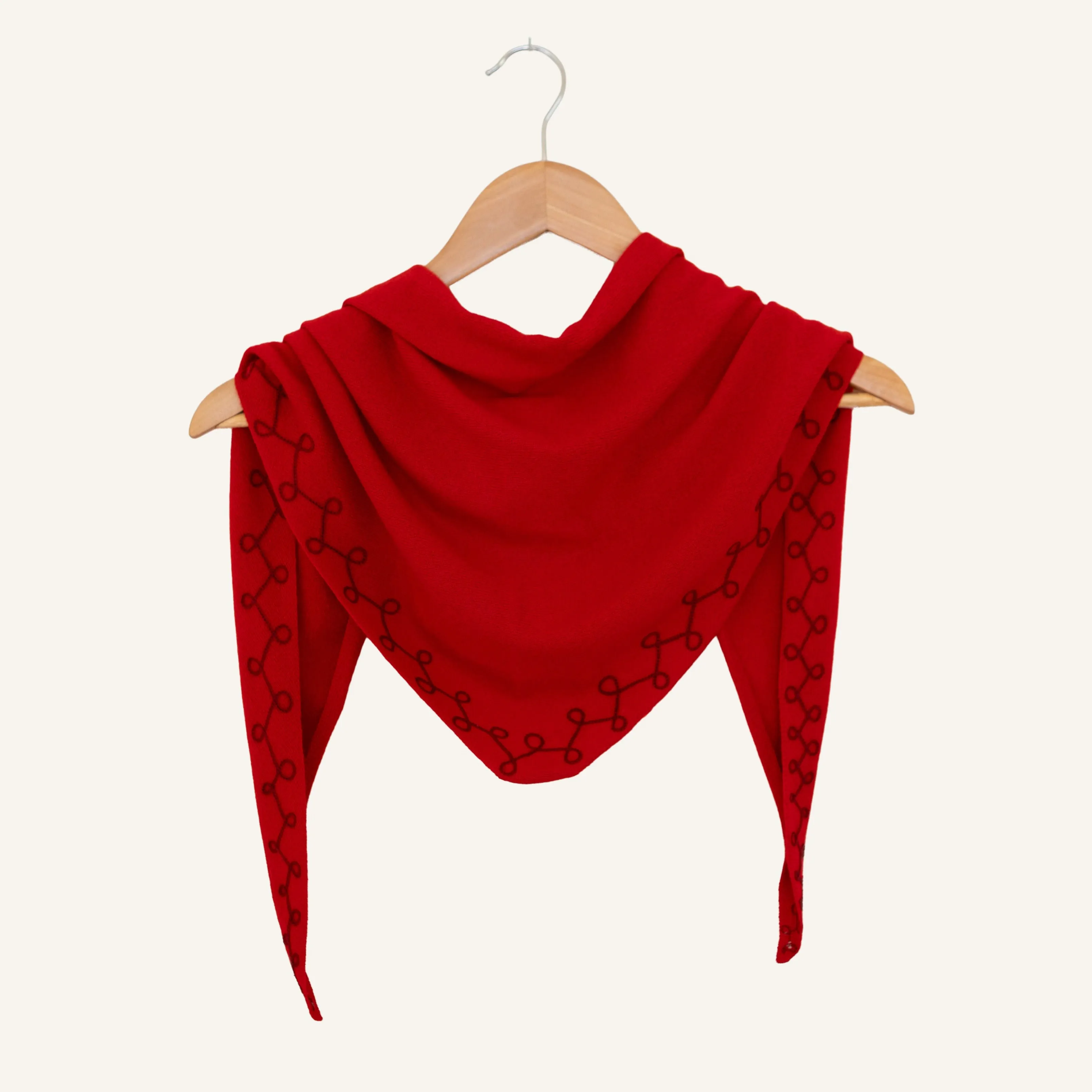 Stitched Cashmere | Red Hot (PRE-ORDER AUGUST DELIVERY) sold by Last Chance Textiles product image thumbnail 3