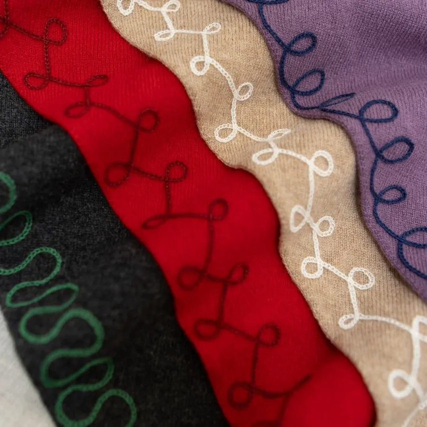 Stitched Cashmere | Oat (PRE-ORDER AUGUST DELIVERY) sold by Last Chance Textiles product image thumbnail 3