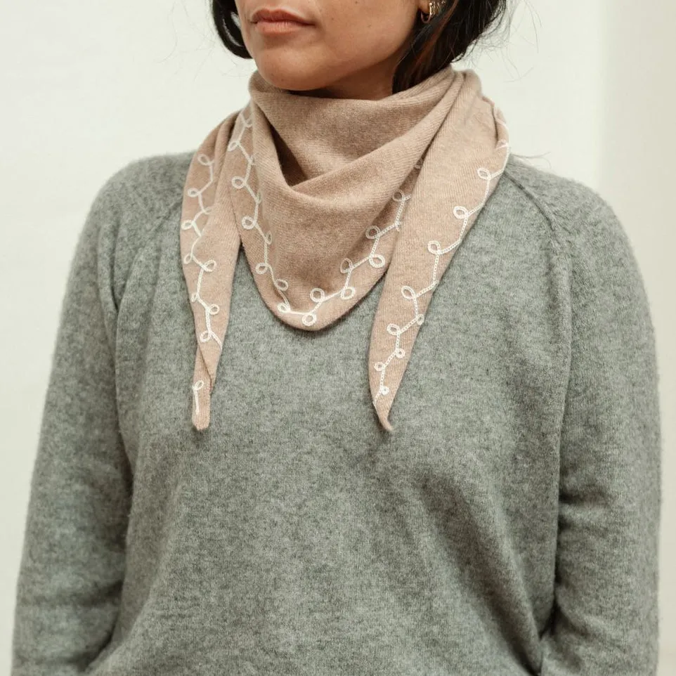 Stitched Cashmere | Oat (PRE-ORDER AUGUST DELIVERY) sold by Last Chance Textiles product image thumbnail 4