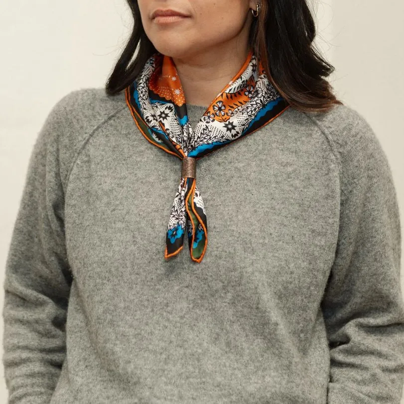 Twofer Silk Scarf - Embrace (PRE-ORDER AUGUST DELIVERY) sold by Last Chance Textiles product image thumbnail 2