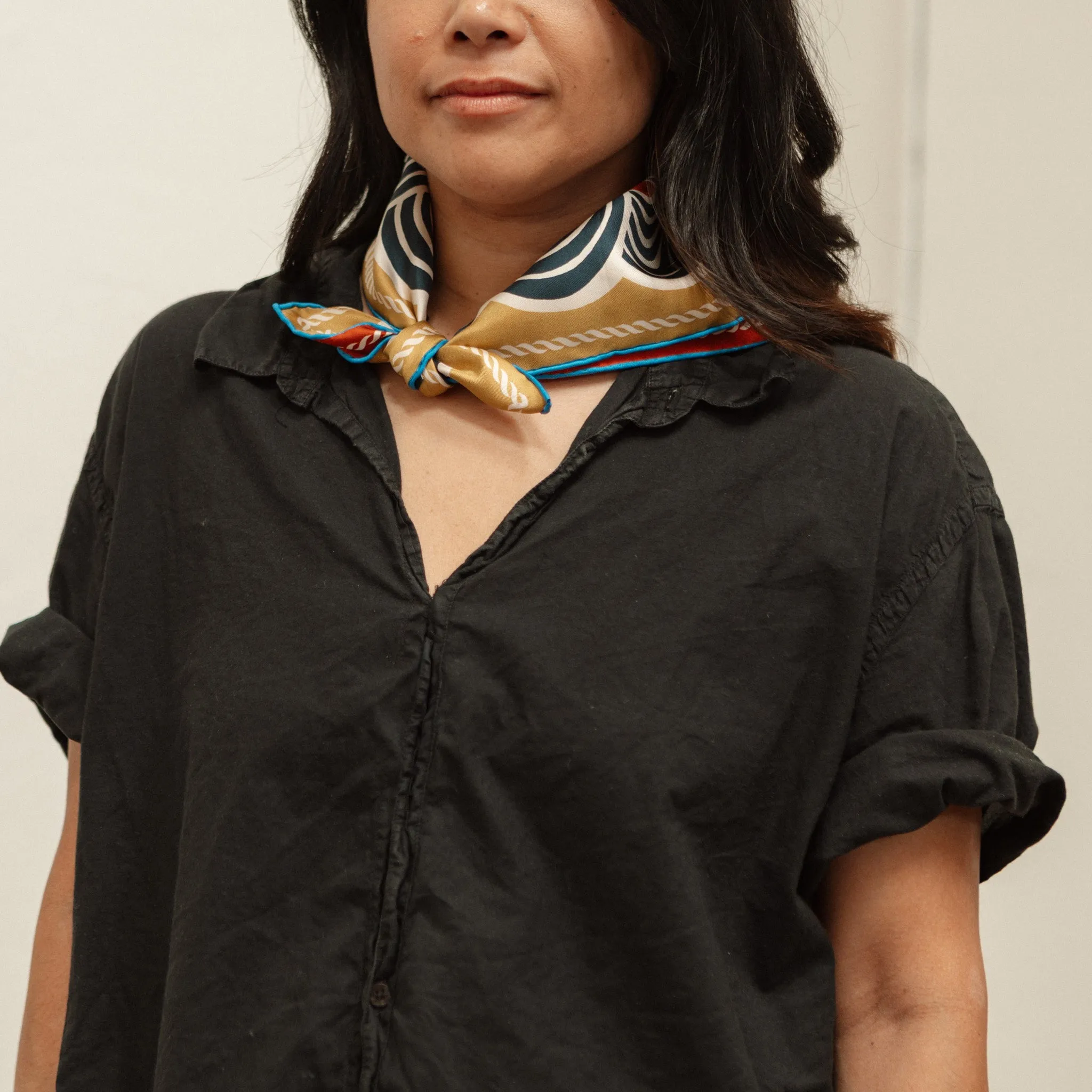 Twofer Silk Scarf - Spiral (PRE-ORDER AUGUST DELIVERY) sold by Last Chance Textiles product image thumbnail 3