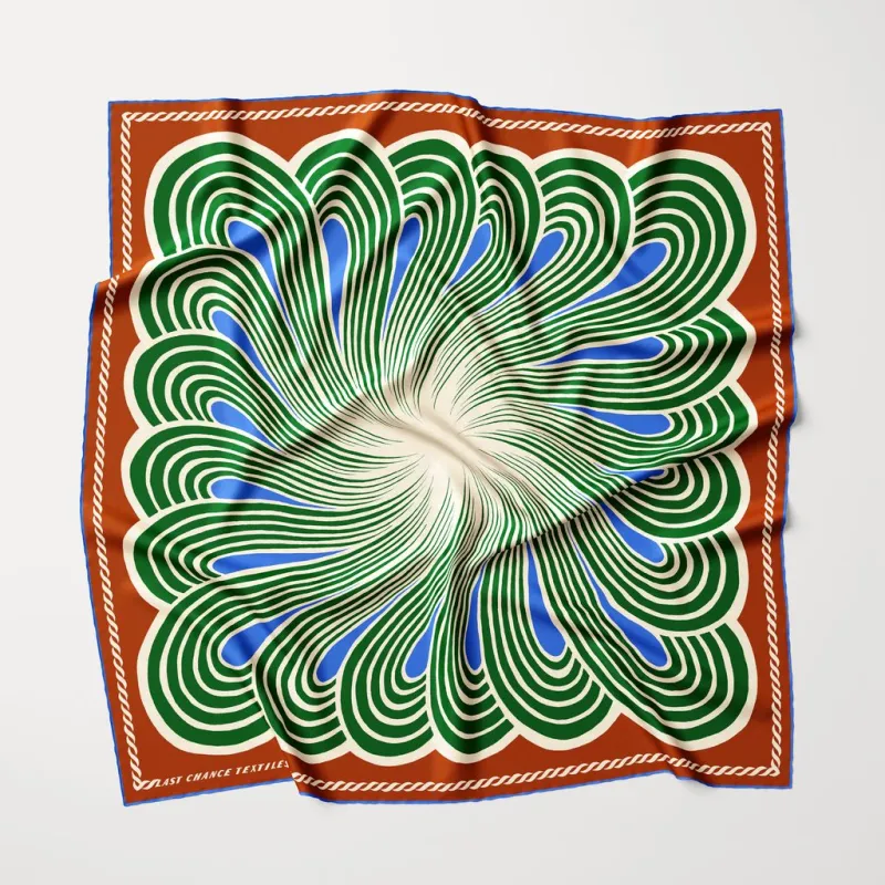 Twofer Silk Scarf - Spiral (PRE-ORDER AUGUST DELIVERY) sold by Last Chance Textiles