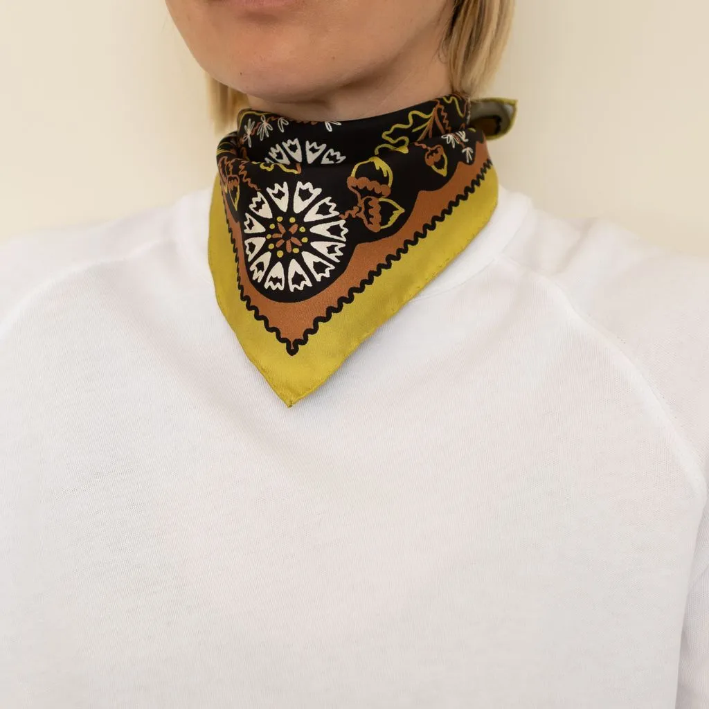 Twofer Silk Scarf - Acorn (PRE-ORDER AUGUST DELIVERY) sold by Last Chance Textiles product image thumbnail 2