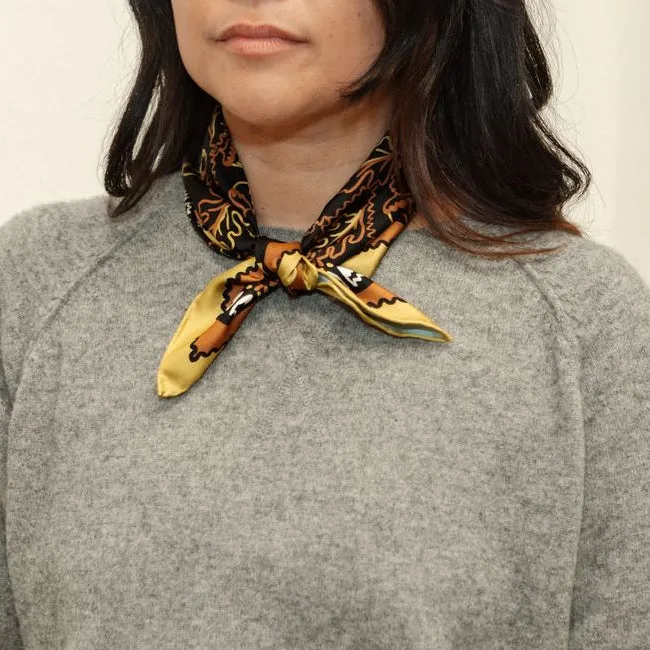 Twofer Silk Scarf - Acorn (PRE-ORDER AUGUST DELIVERY) sold by Last Chance Textiles product image thumbnail 3