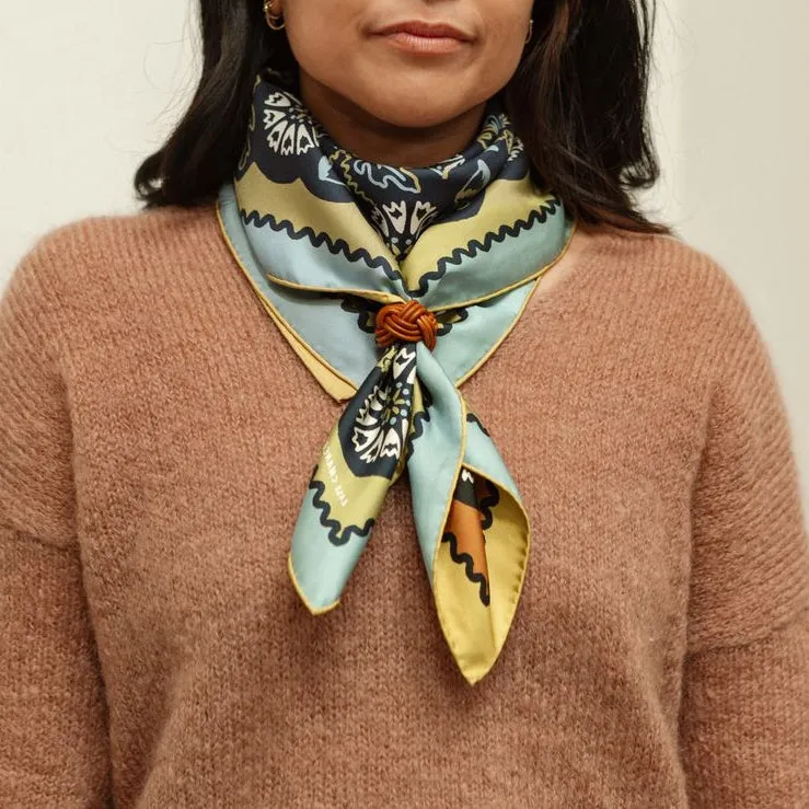 Twofer Silk Scarf - Acorn (PRE-ORDER AUGUST DELIVERY) sold by Last Chance Textiles