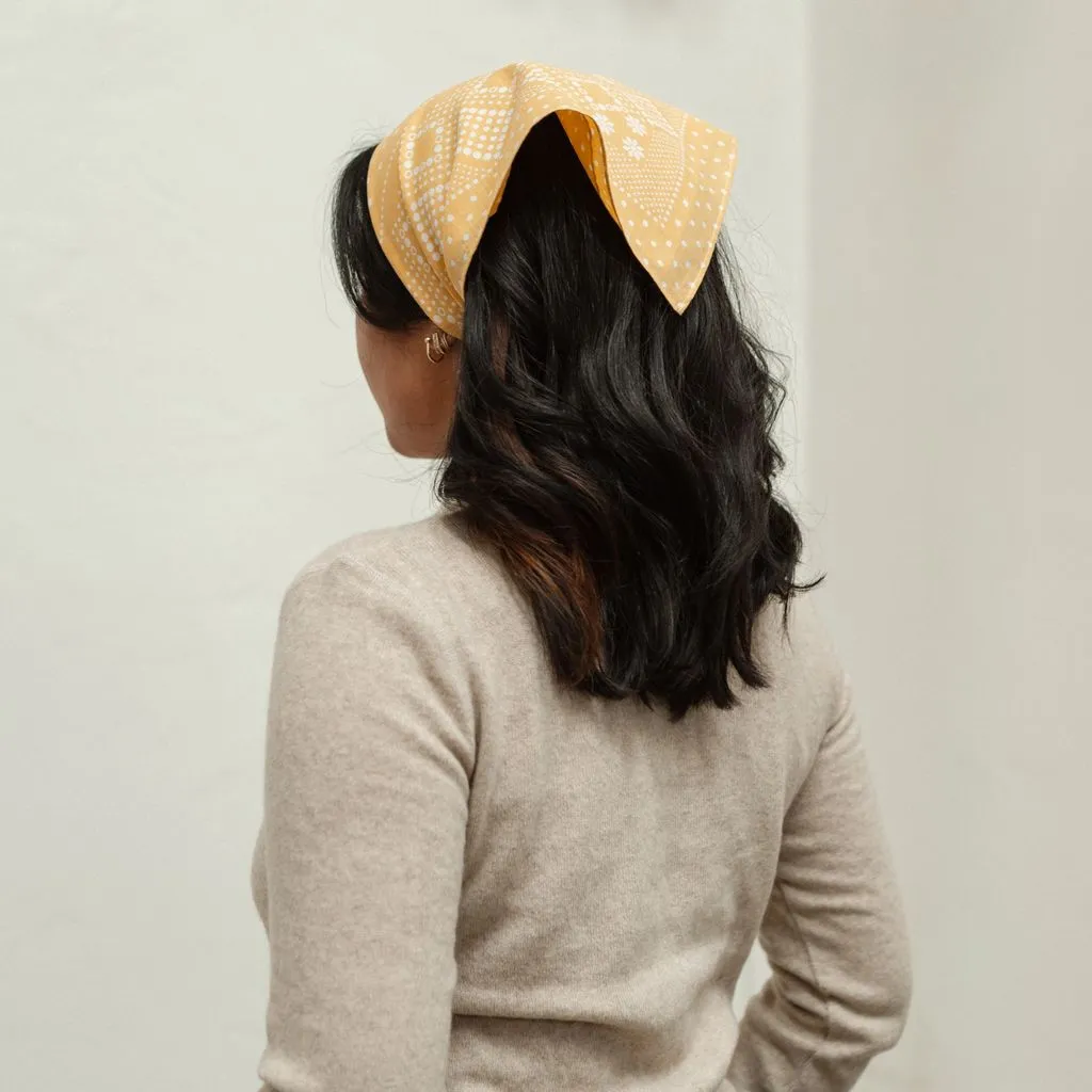 Cotton Daisy Bandana | Straw (PRE-ORDER AUGUST DELIVERY) sold by Last Chance Textiles product image thumbnail 2