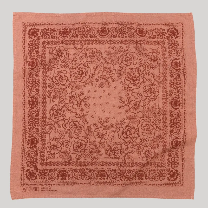 Natural Dye Silk Bandana | Cameo Pink (PRE-ORDER FEBRUARY DELIVERY) made by Last Chance Textiles