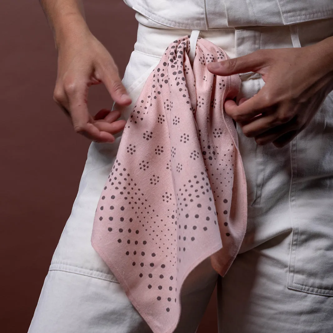 Natural Dye Silk Bandana | Ash Pink (PRE-ORDER FEBRUARY DELIVERY) sold by Last Chance Textiles product image thumbnail 5