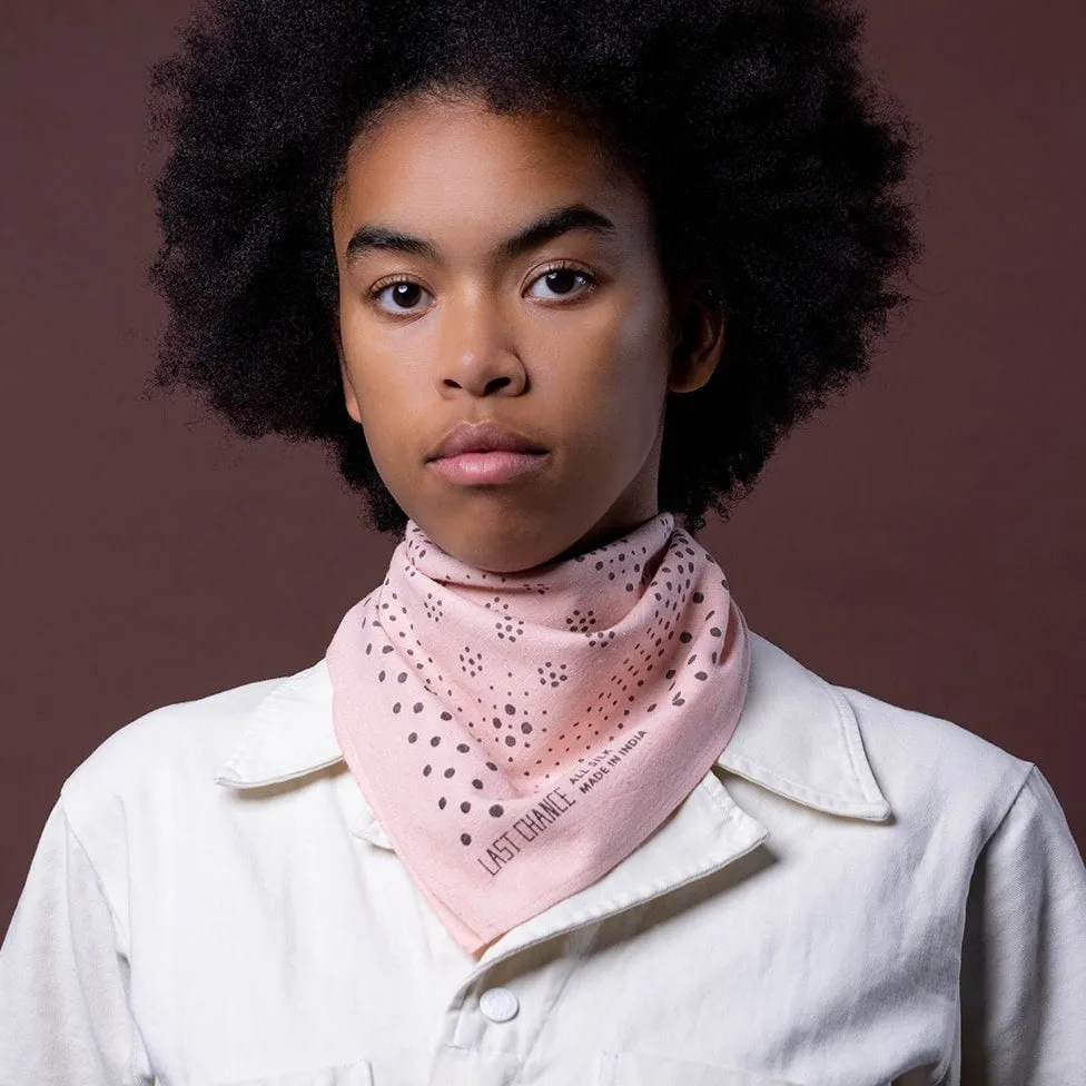 Natural Dye Silk Bandana | Ash Pink (PRE-ORDER FEBRUARY DELIVERY) sold by Last Chance Textiles product image thumbnail 2