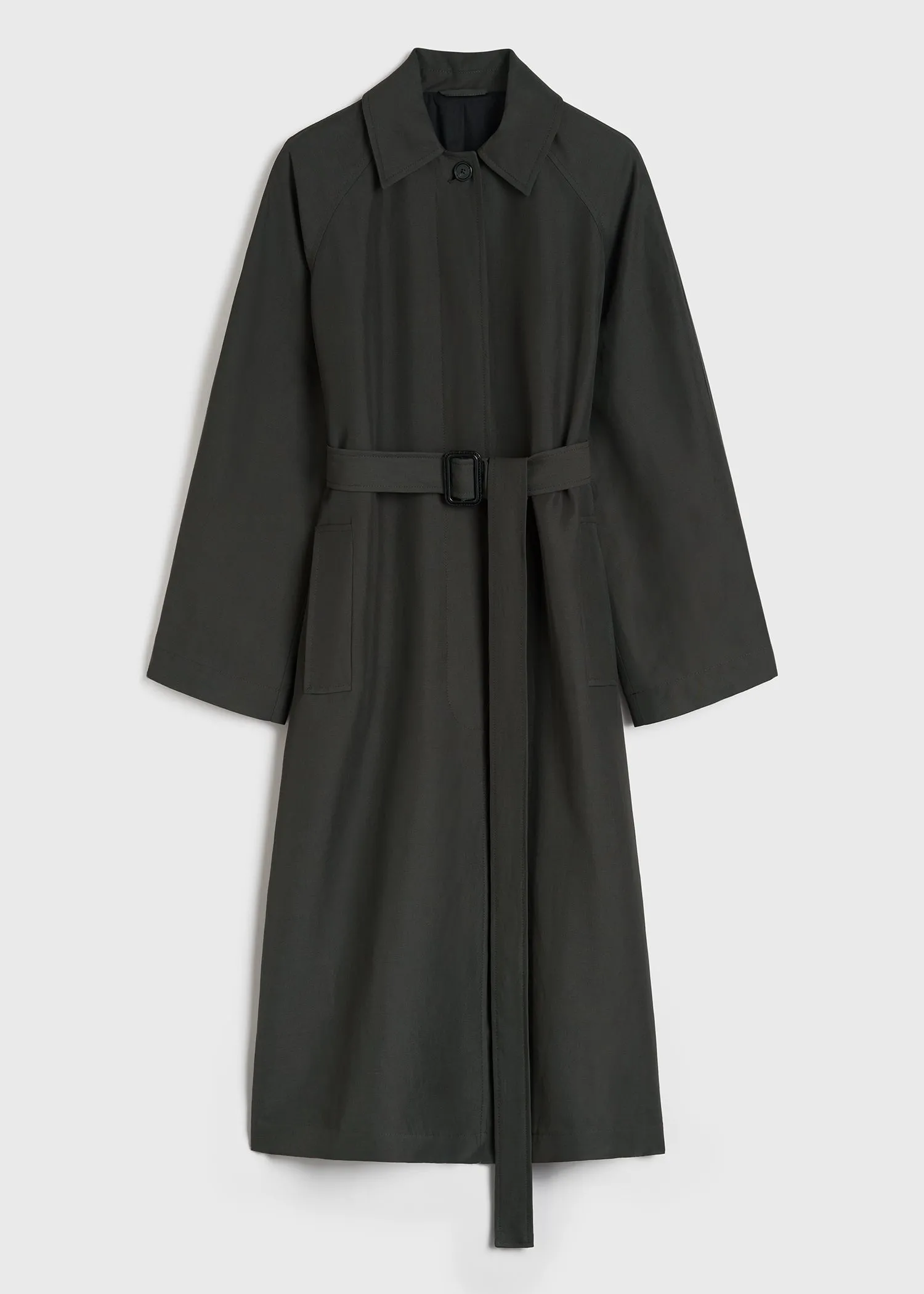 Minimalist summer coat anthracite sold by Toteme product image thumbnail 5