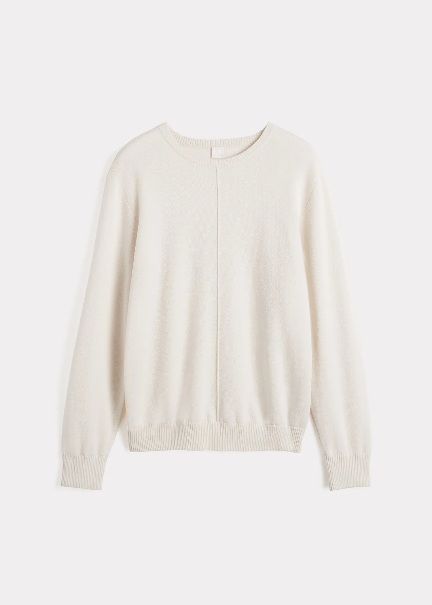 Cotton cashmere sweatshirt macadamia sold by Toteme product image thumbnail 5