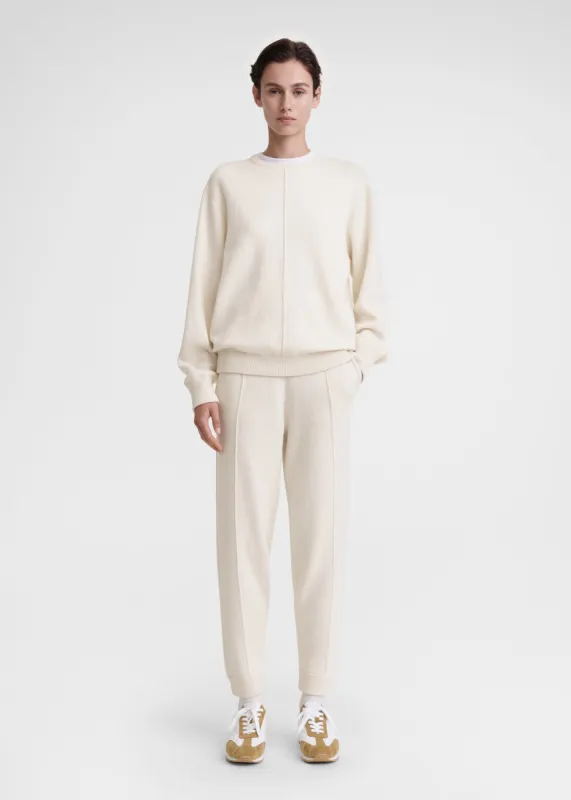 Cotton cashmere sweatshirt macadamia sold by Toteme