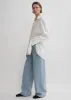 Kimono-sleeve cotton shirt white sold by Toteme