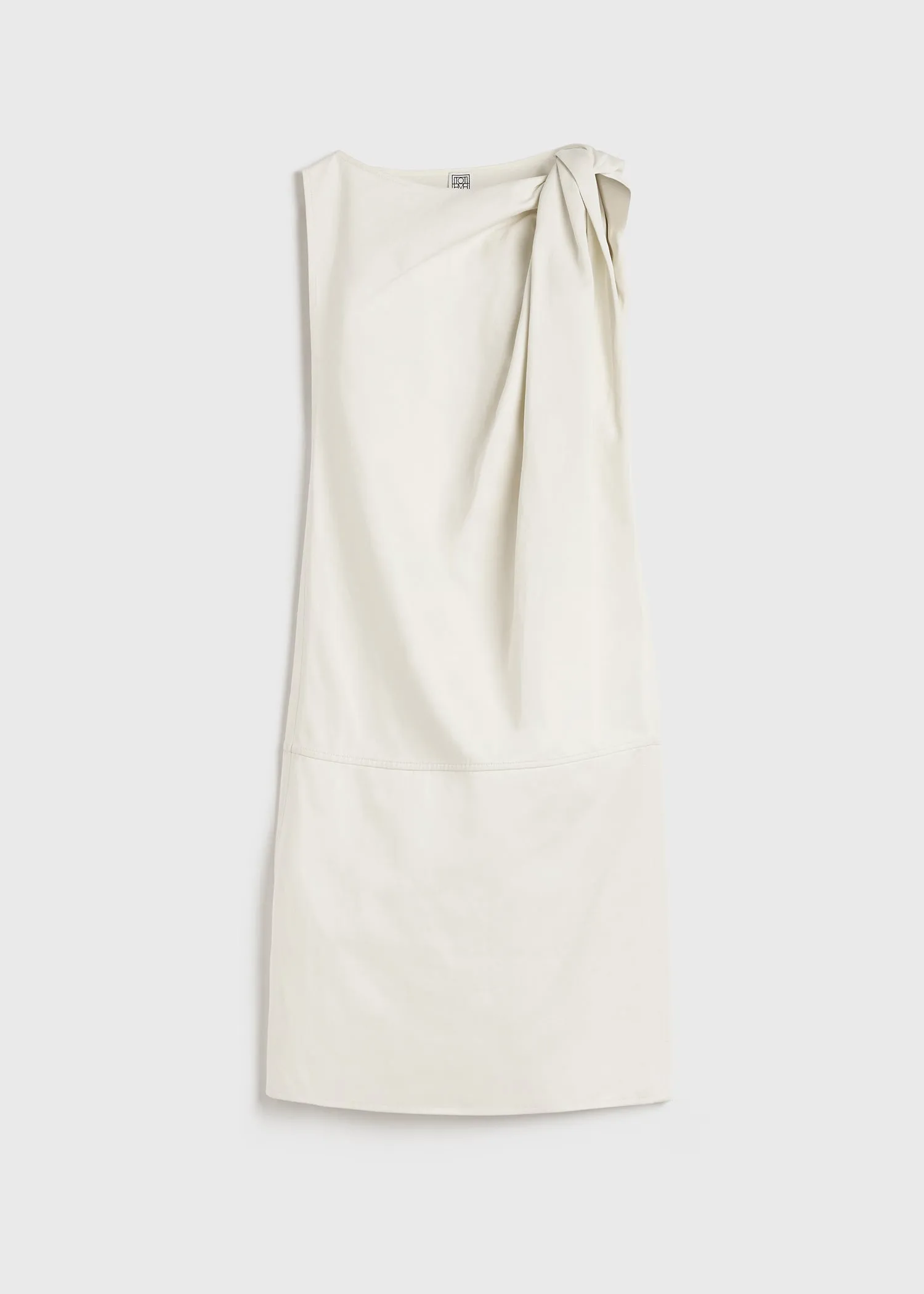 Shoulder-twist dress ecru sold by Toteme product image thumbnail 5