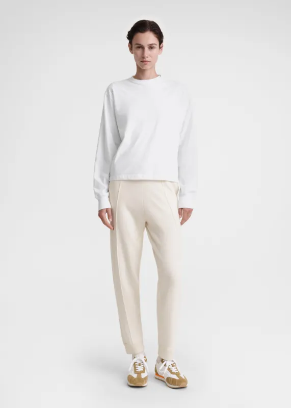 Long-sleeve jersey tee white sold by Toteme
