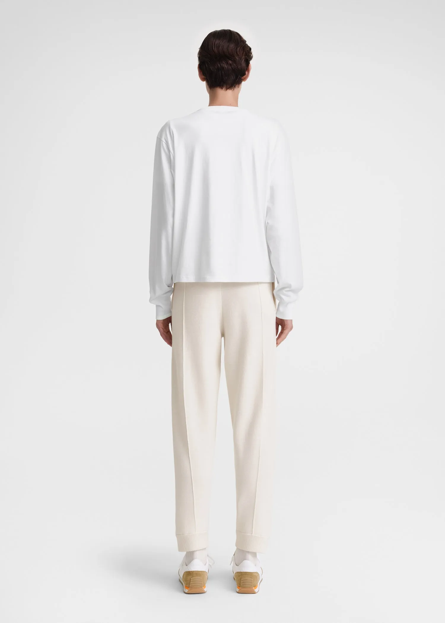 Long-sleeve jersey tee white sold by Toteme product image thumbnail 3