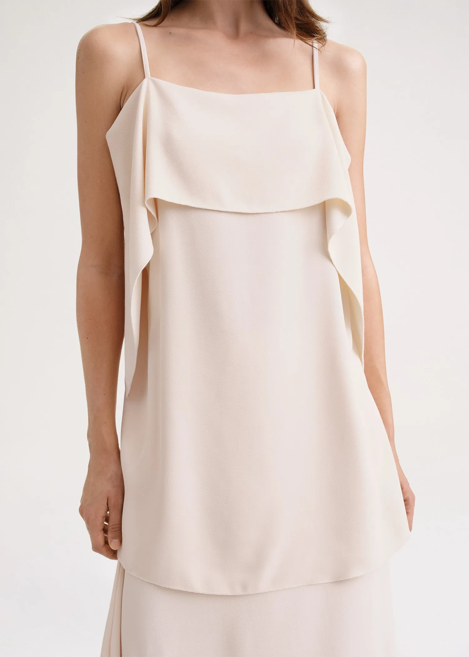 Draped viscose cami blush sold by Toteme product image thumbnail 4