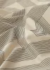 Striped monogram cotton silk scarf crème sold by Toteme