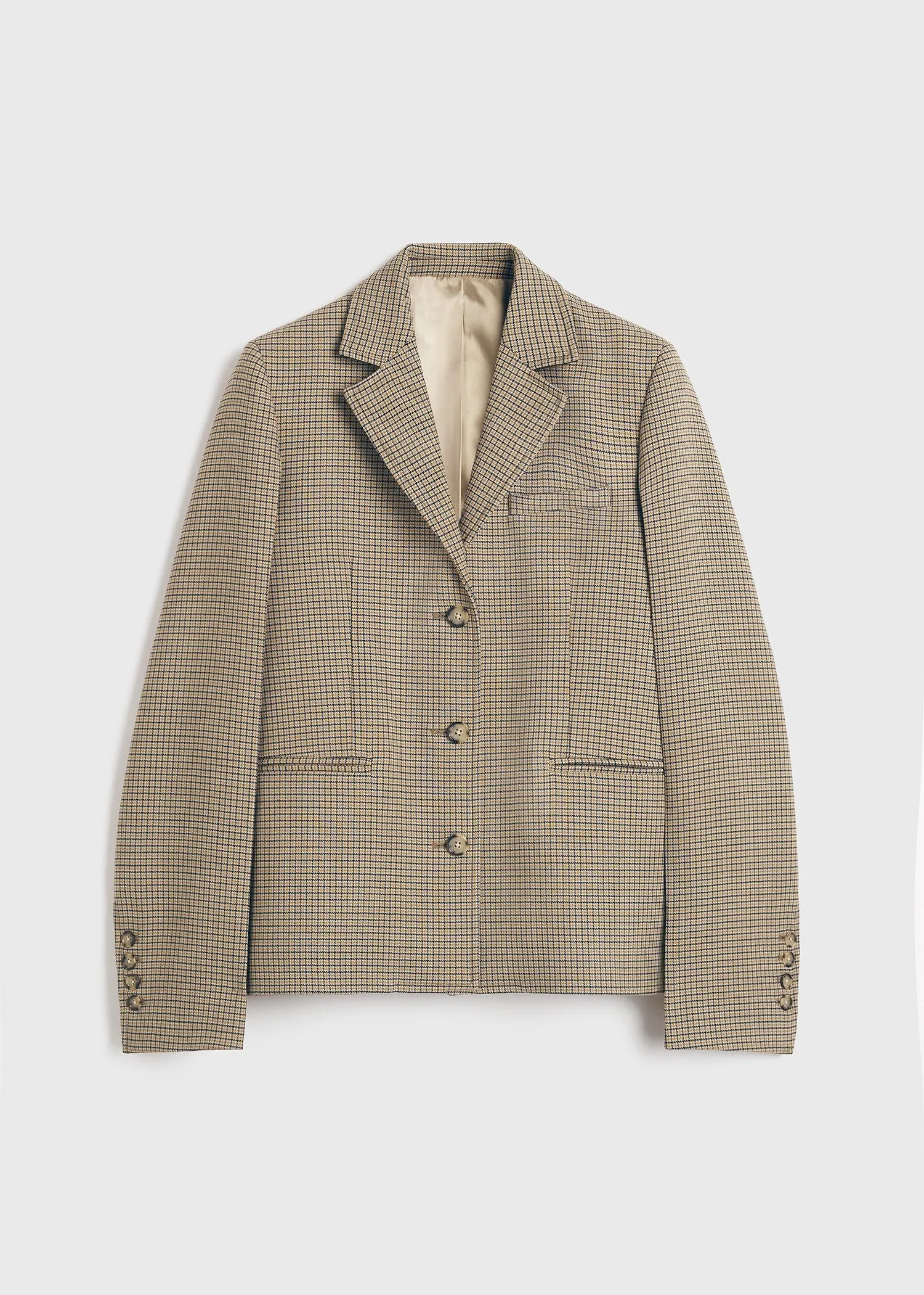 Petite houndstooth jacket biscuit sold by Toteme product image thumbnail 5