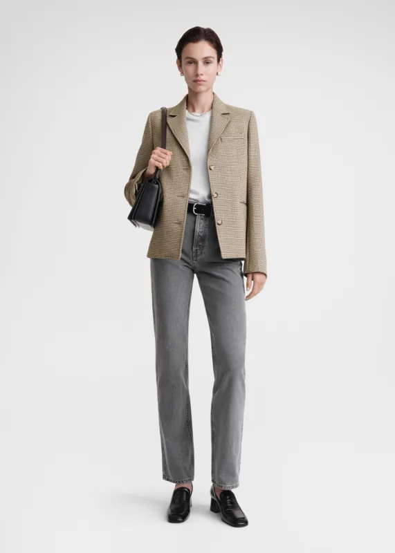 Petite houndstooth jacket biscuit sold by Toteme